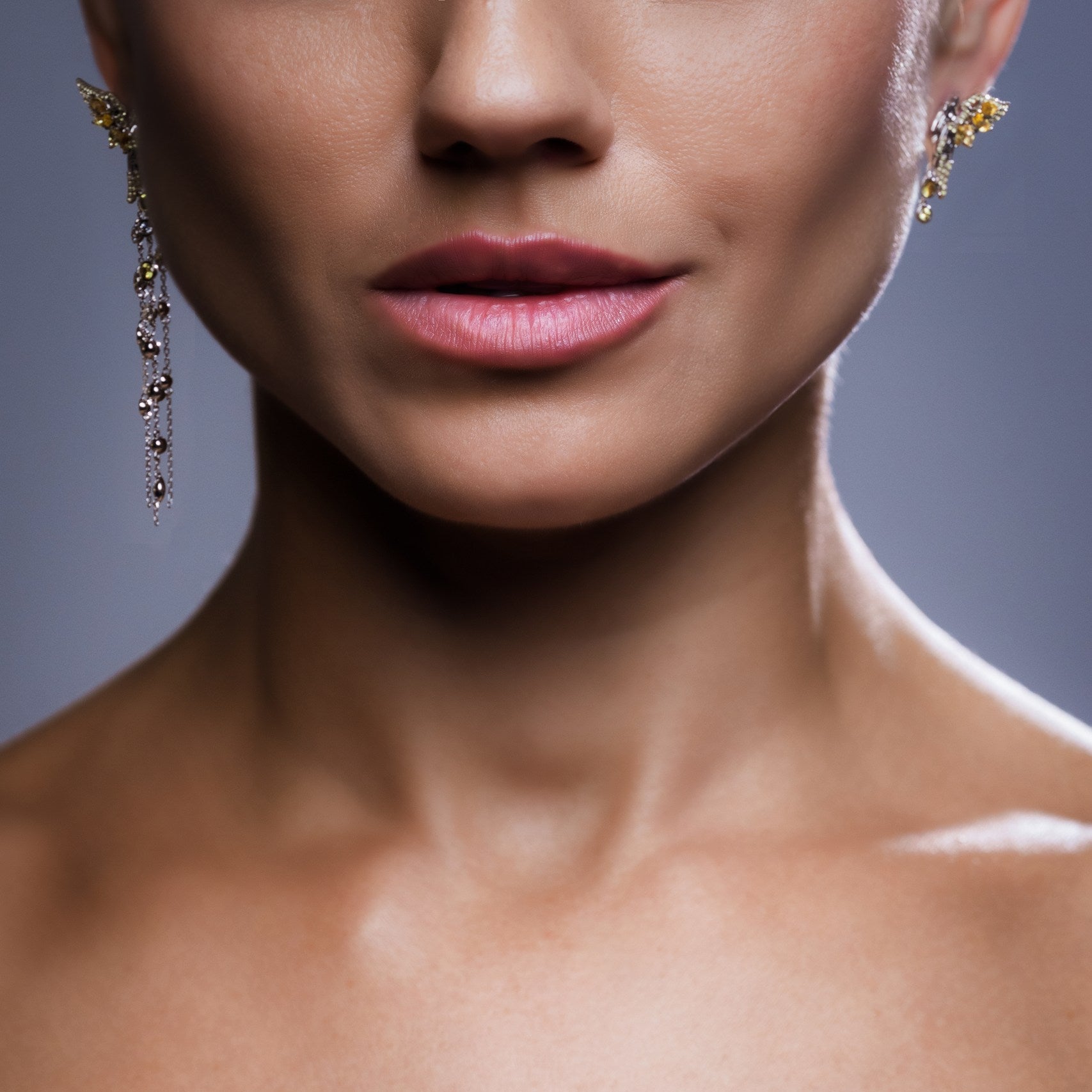 Wings of Freedom Earrings Yellow Sapphires