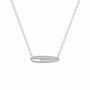 I Found Myself Here Necklace, White Gold, Diamonds