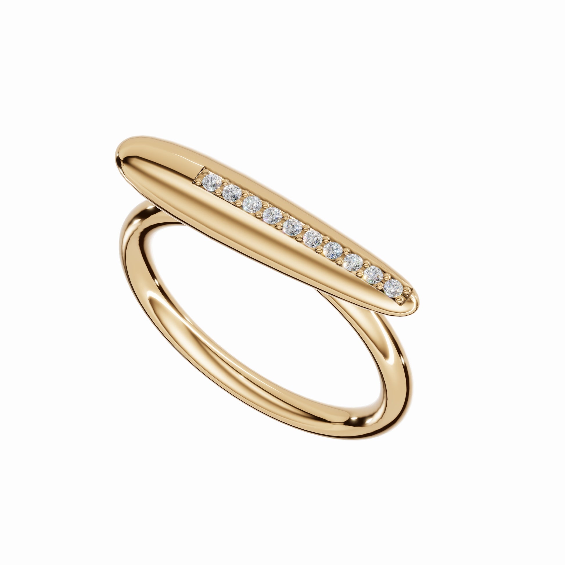 Return to Your Light Ring, Yellow Gold, Diamonds