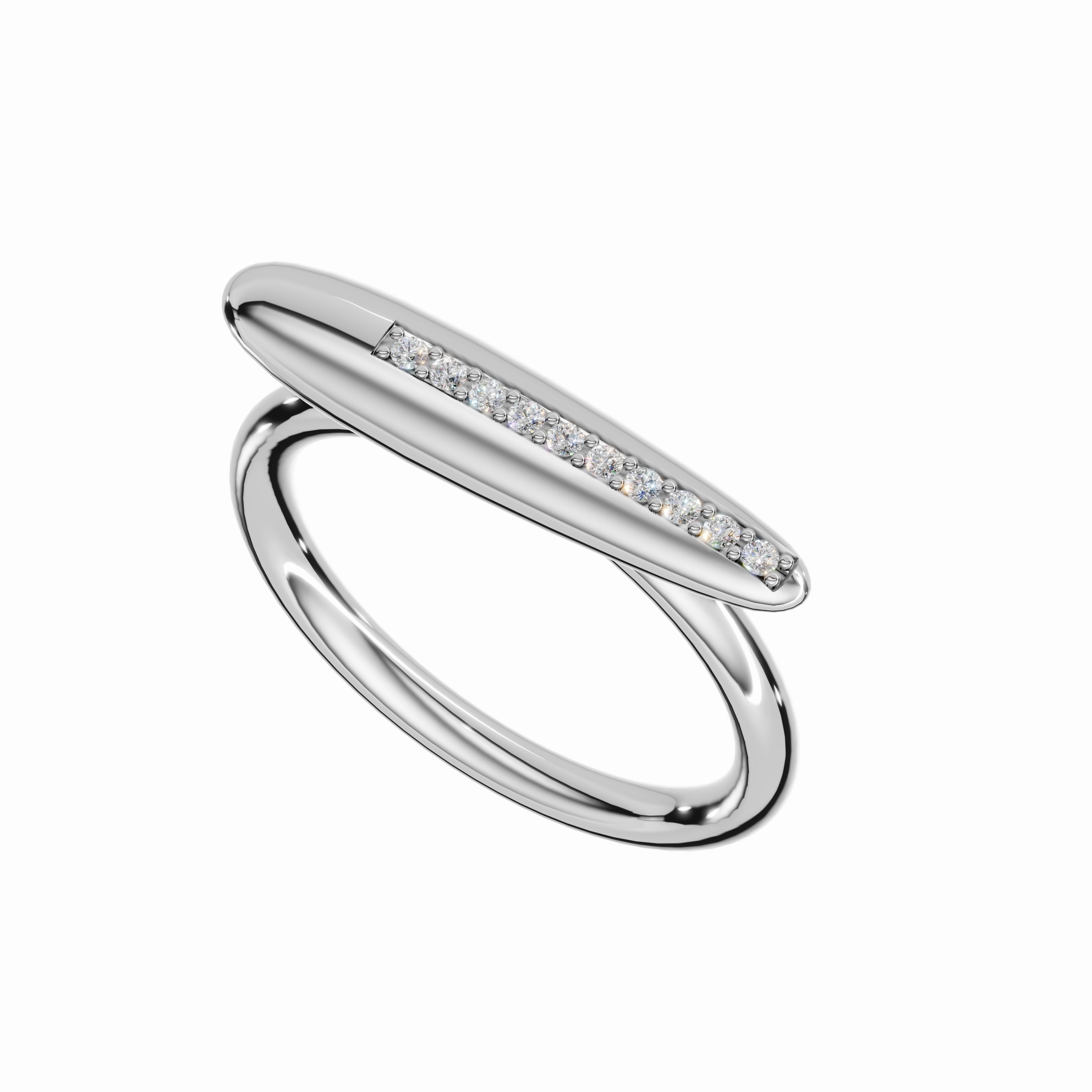 Return to Your Light Ring, White Gold, Diamonds