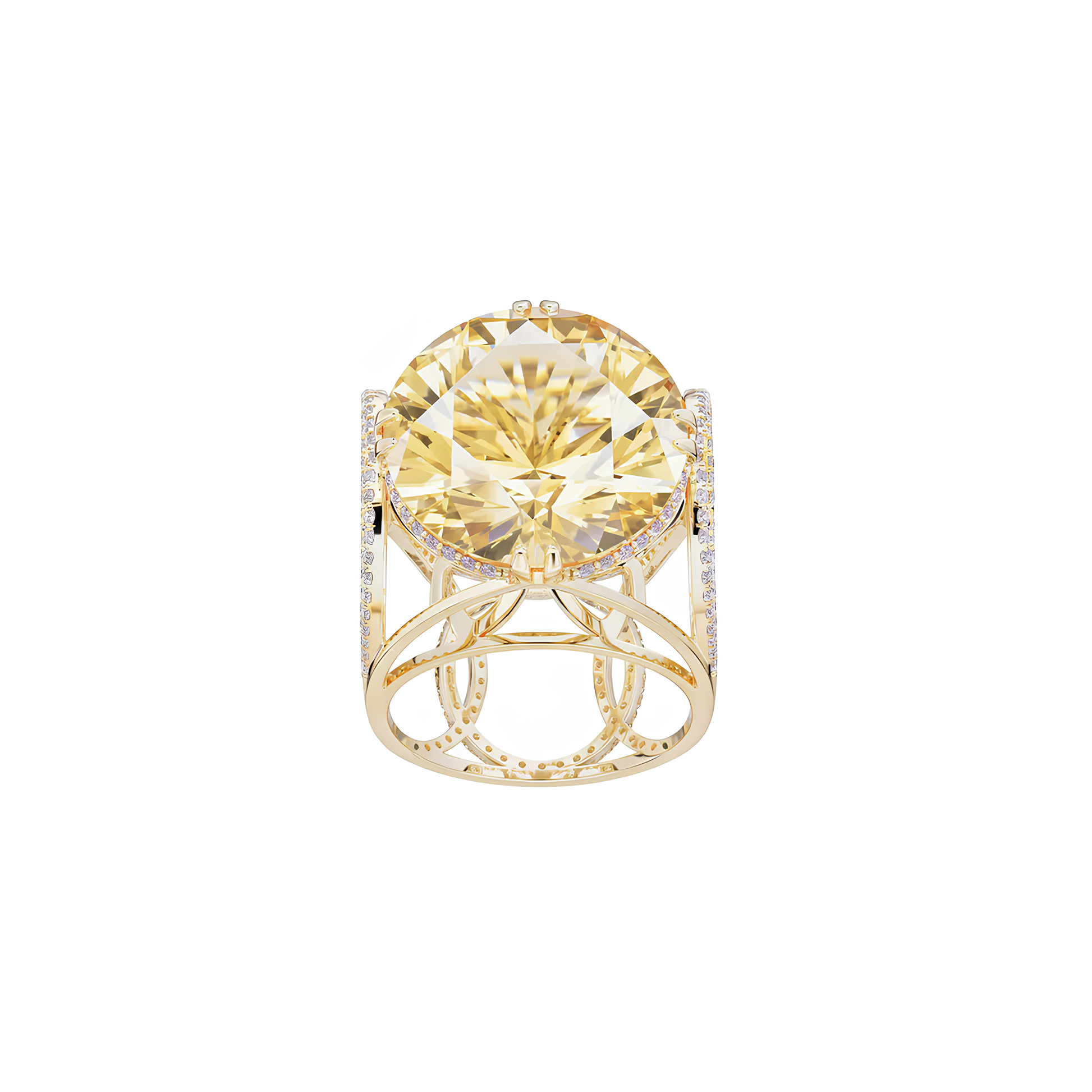 Soaring Elegance Ring Citrines