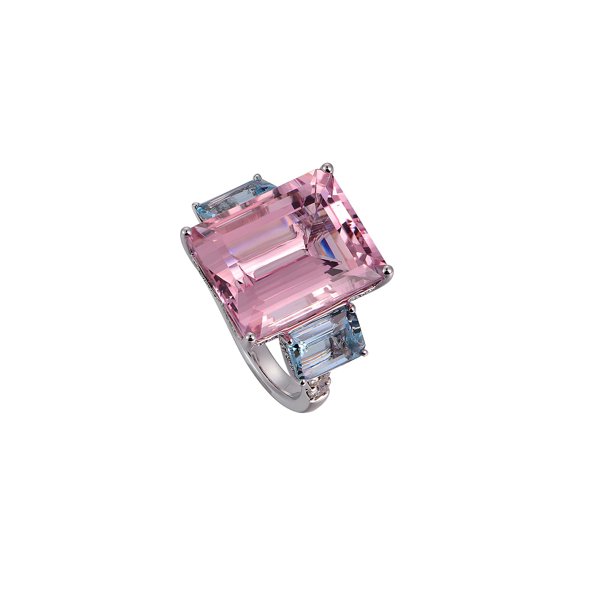 Soaring Elegance Ring Morganite Pink