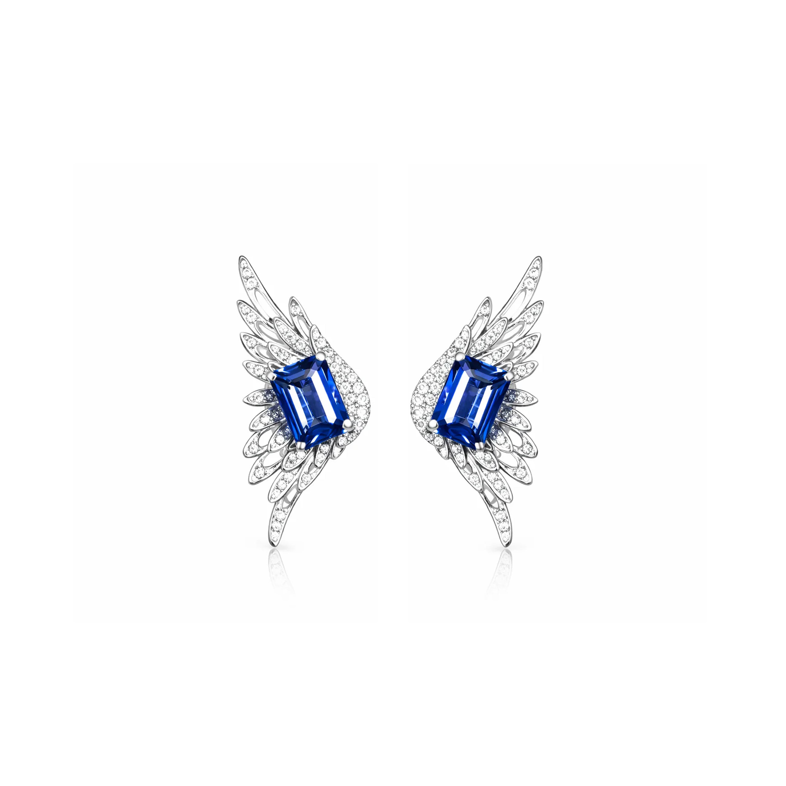 Wings of Freedom Earrings Tanzanites