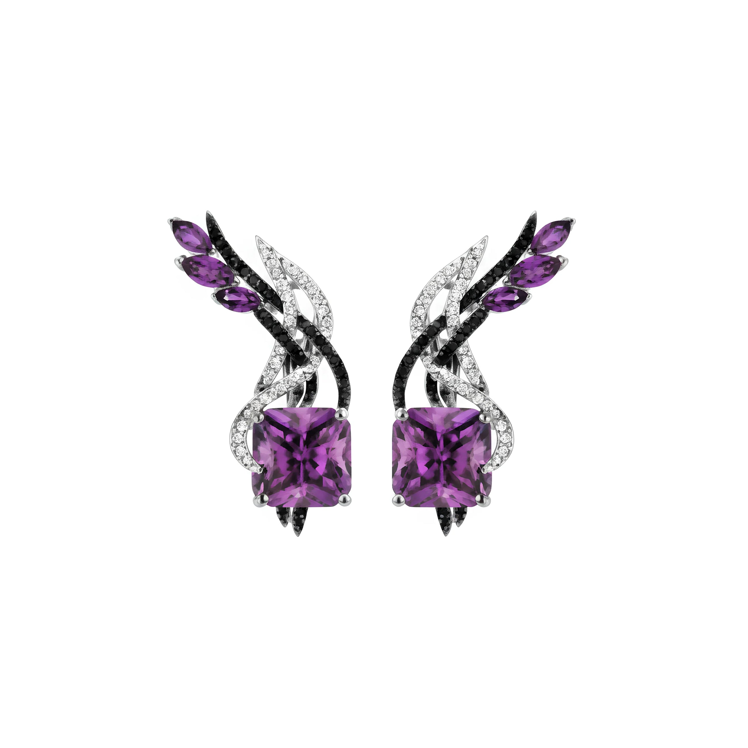 Soaring Elegance Earrings Amethyst