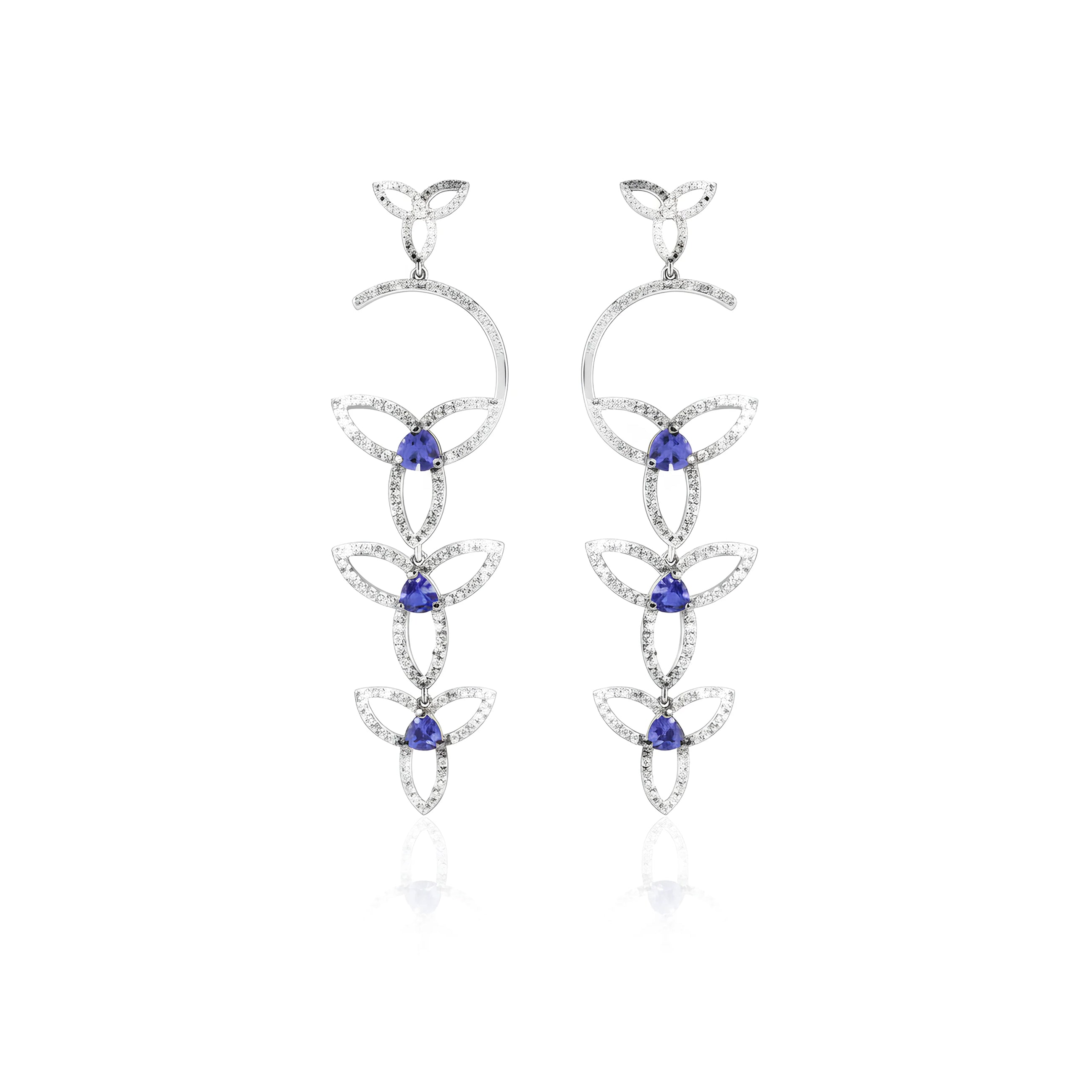 Soaring Elegance Earrings Tanzanites