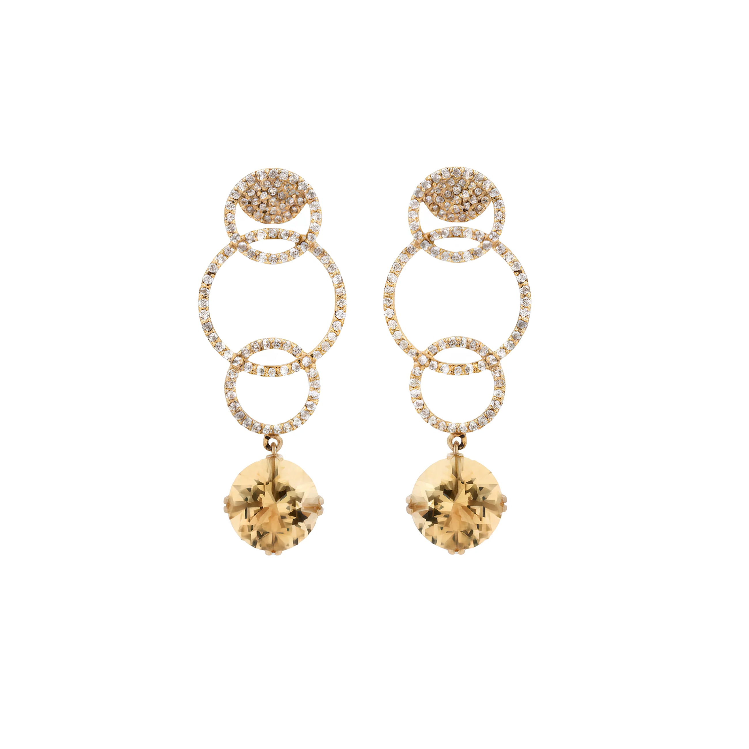 Soaring Elegance Earrings Citrines