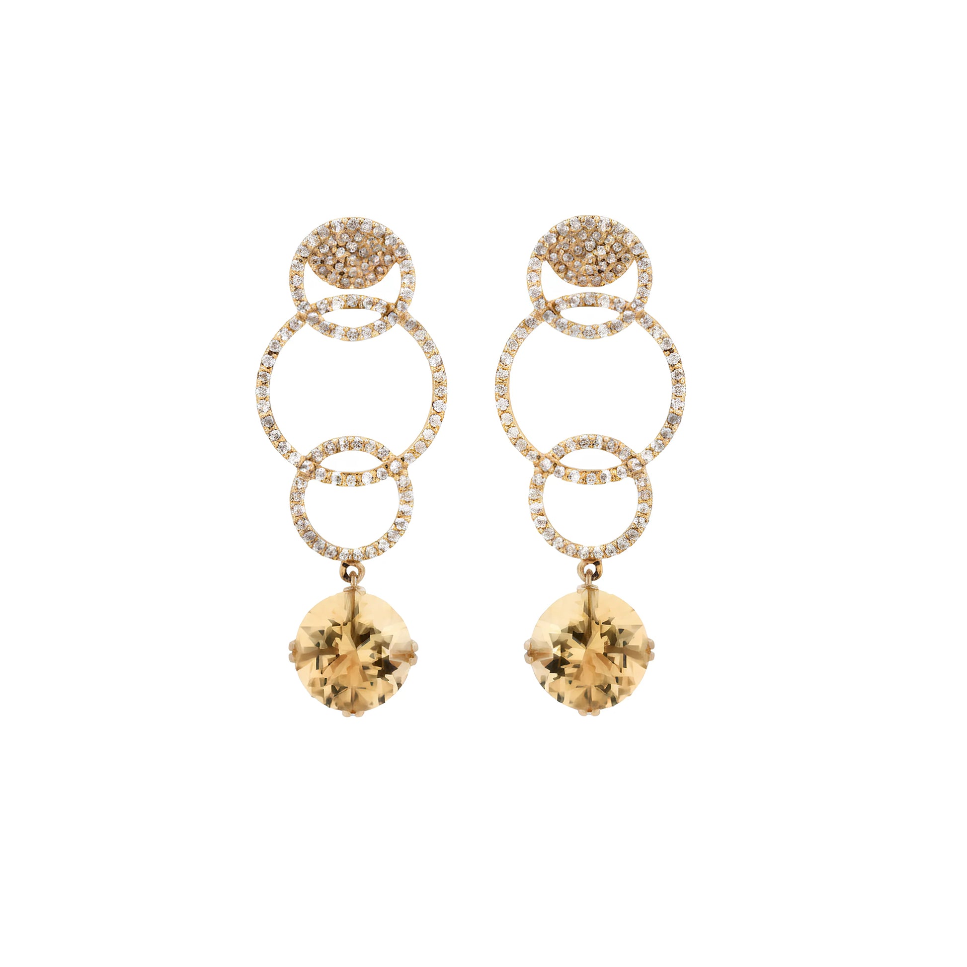 Soaring Elegance Earrings Citrines