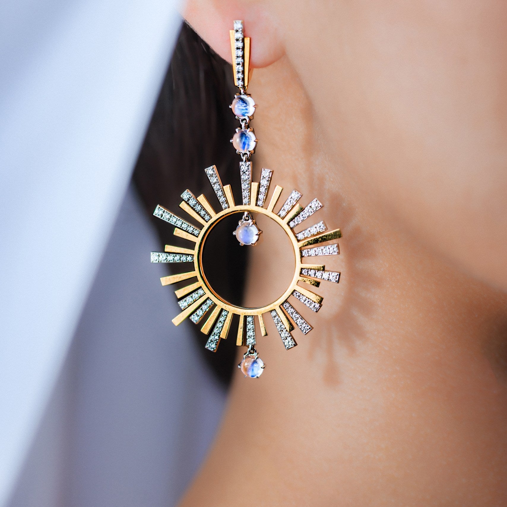 Soaring Elegance Earrings Moon stones