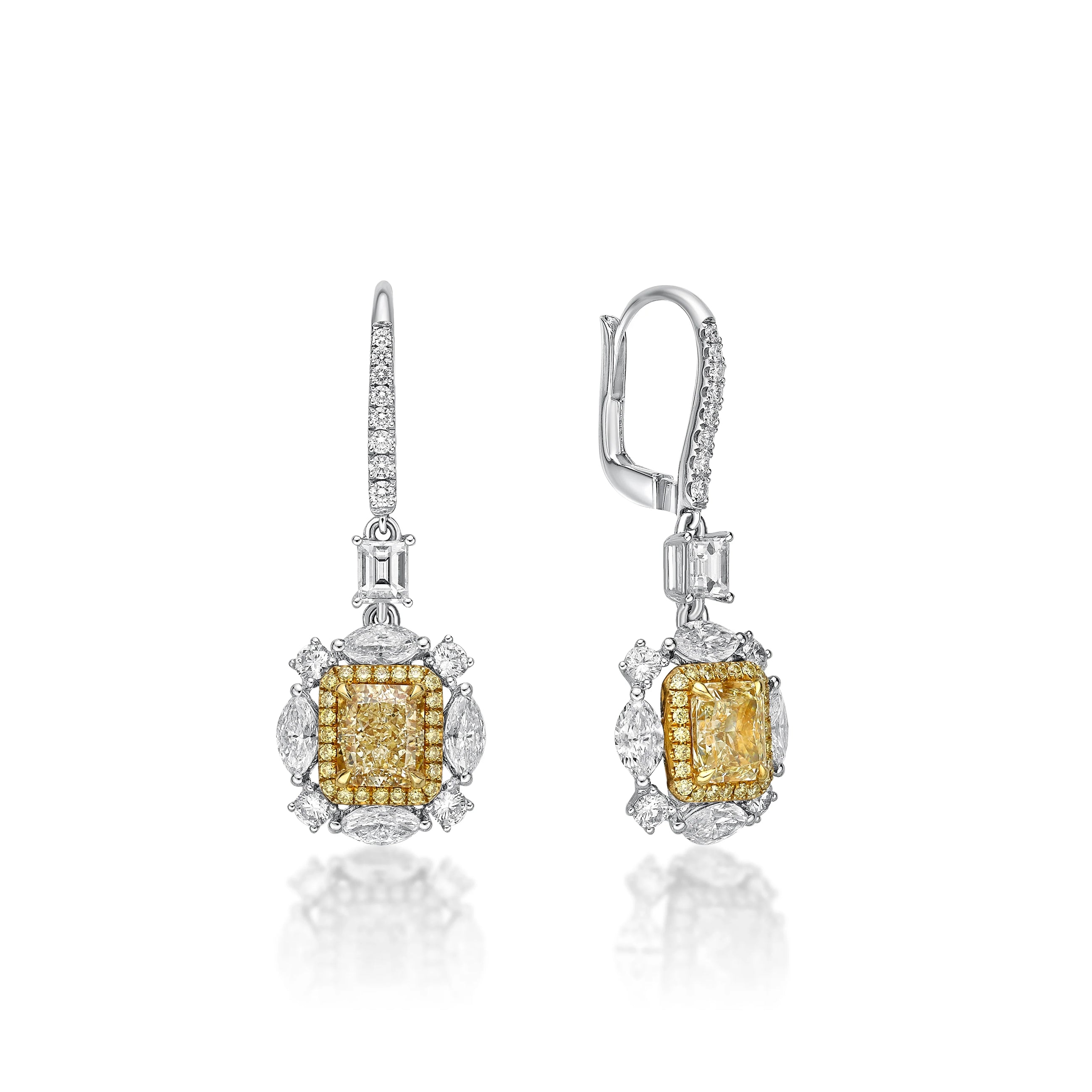 Lumina Earrings Fancy Diamond A
