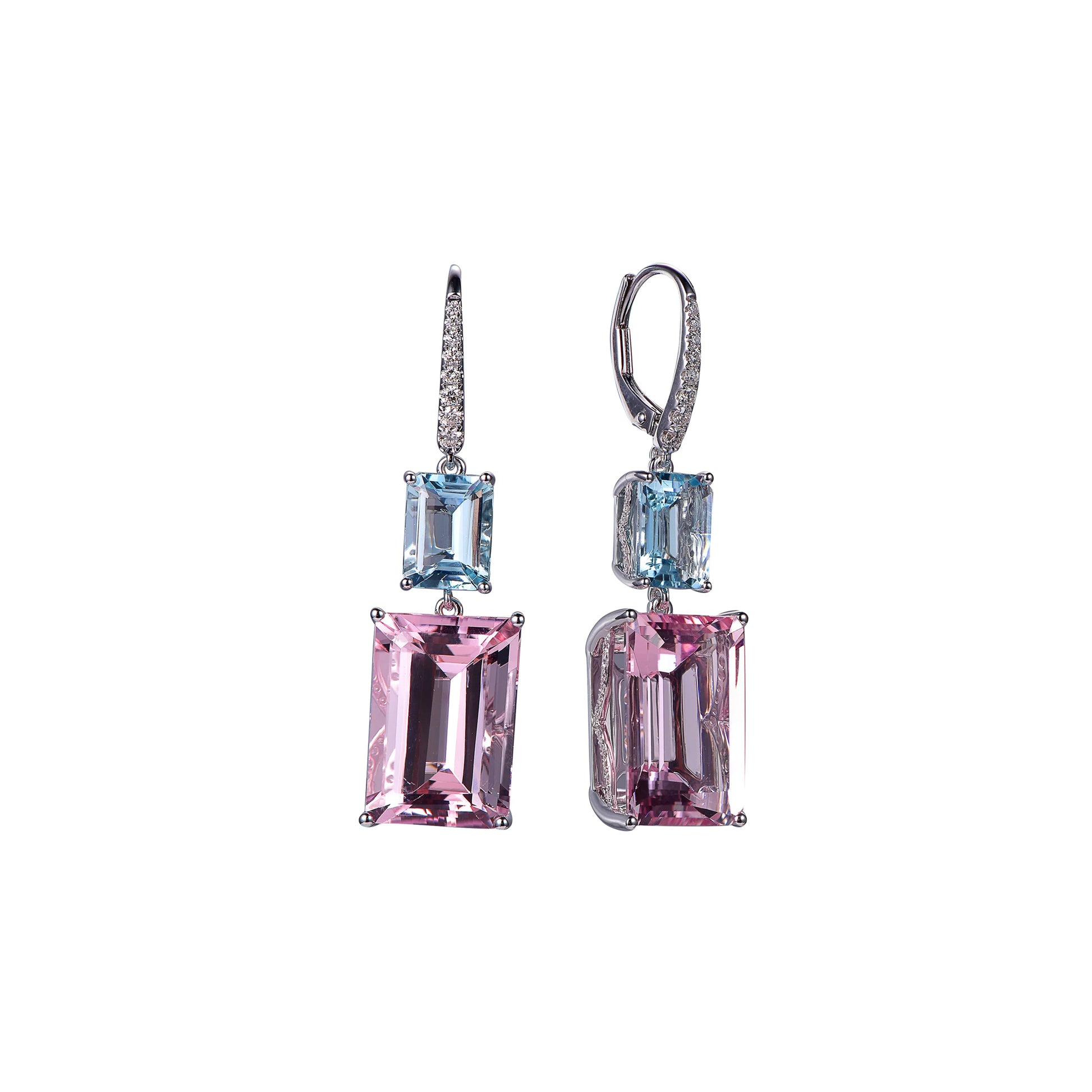 Soaring Elegance Earrings Morganite Pink
