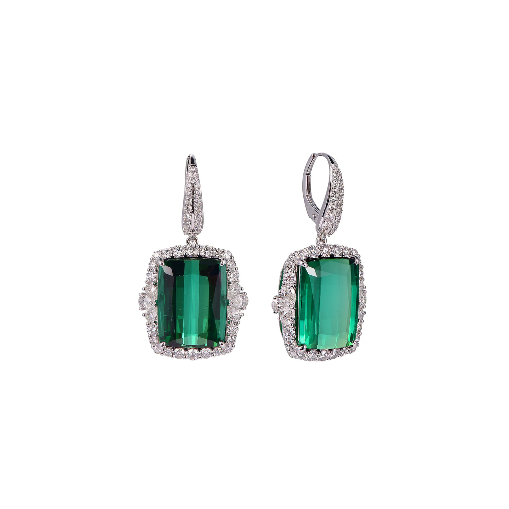Soaring Elegance Earrings Tourmalines Green