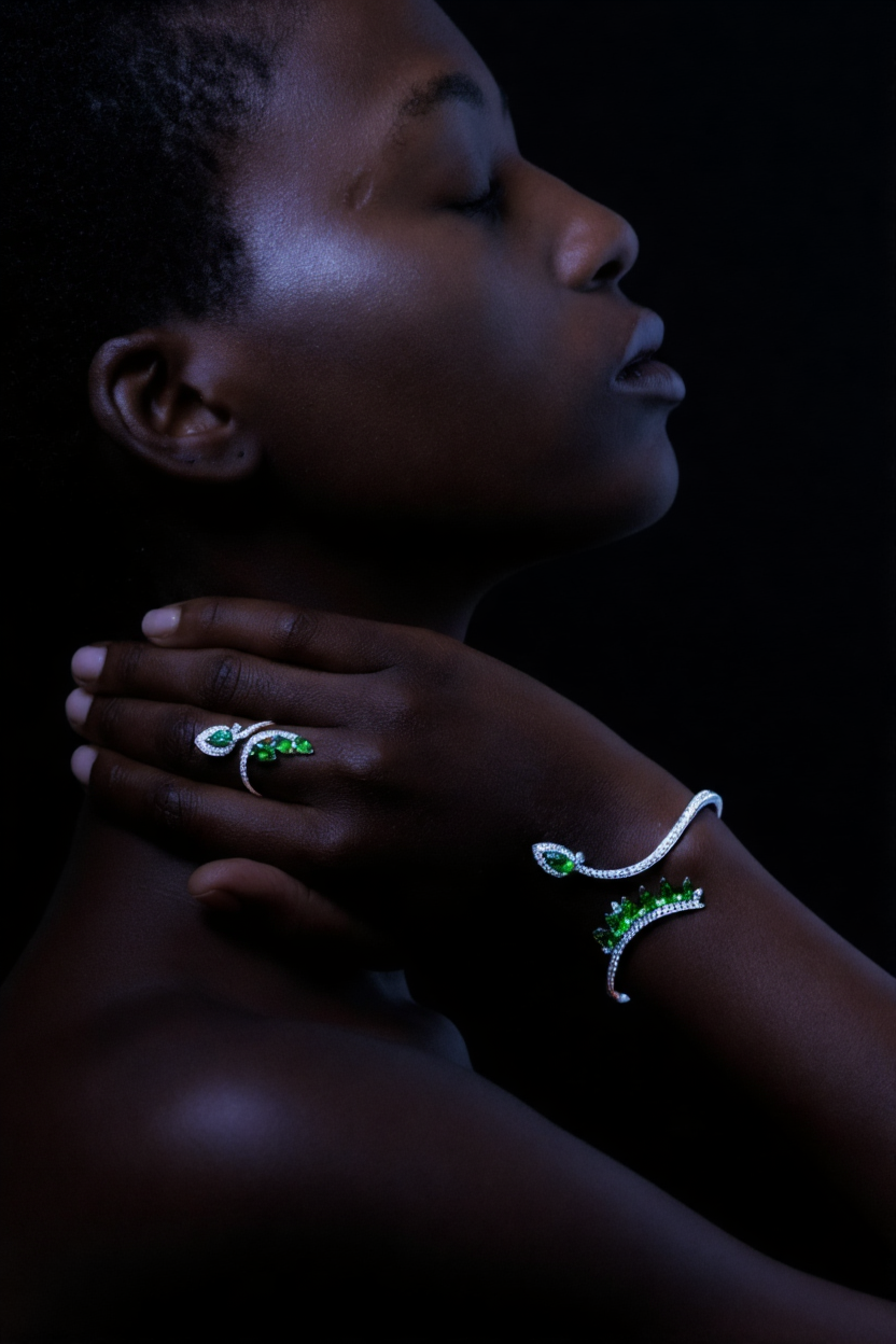 Soaring Elegance Bracelet - Ring Tsavorite