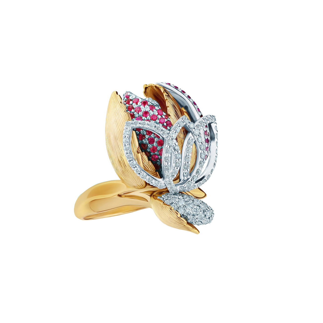 خاتم أناقة متألقة من الياقوت