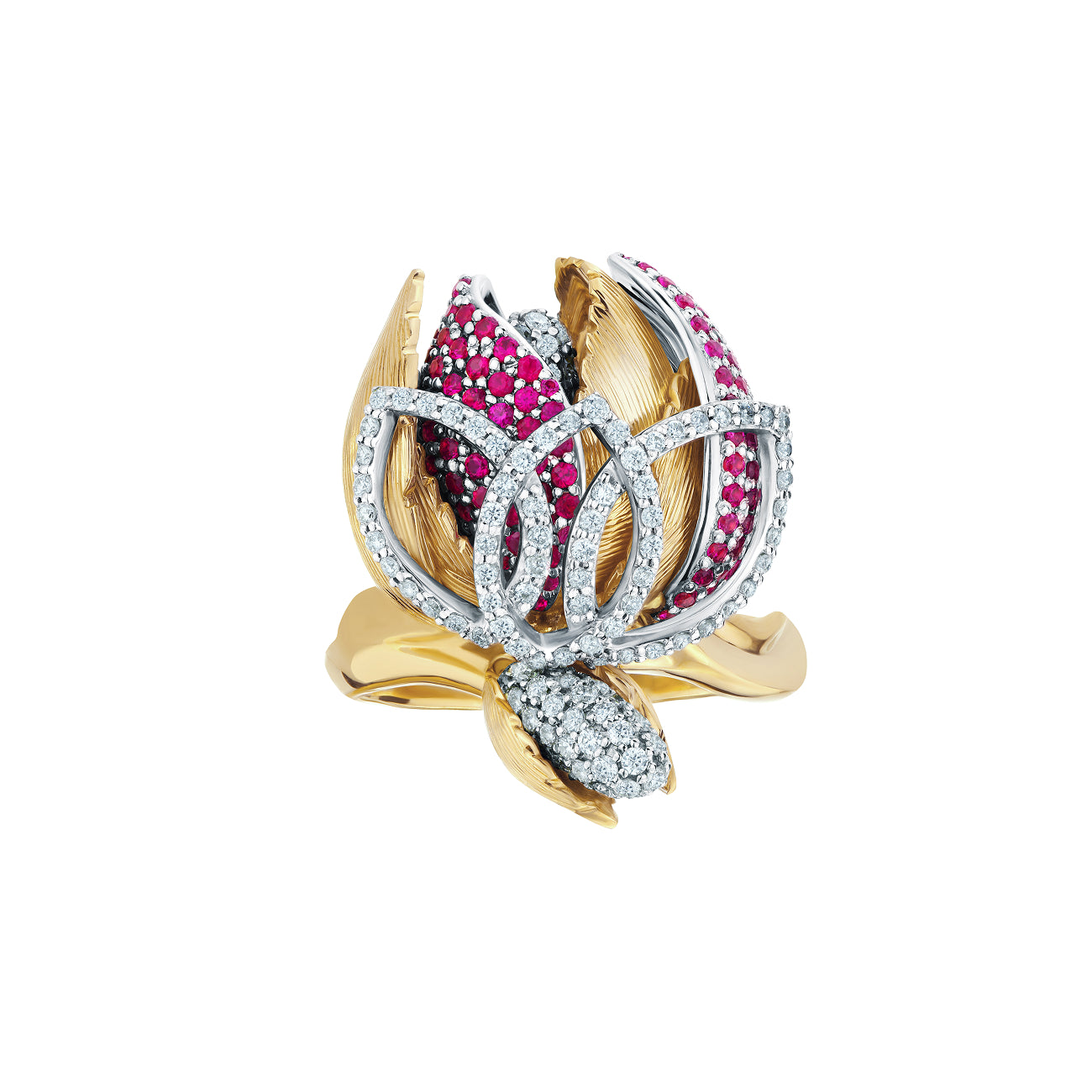 خاتم أناقة متألقة من الياقوت