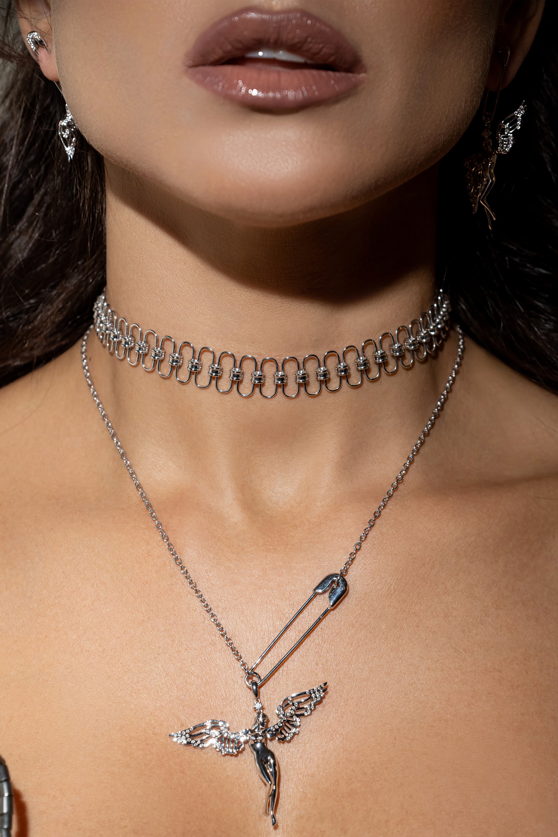 Wings of Freedom Necklace Diamonds