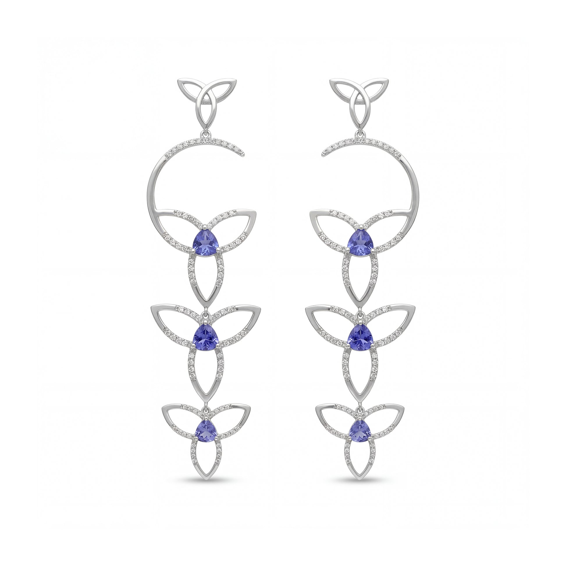 Soaring Elegance Earrings Tanzanites