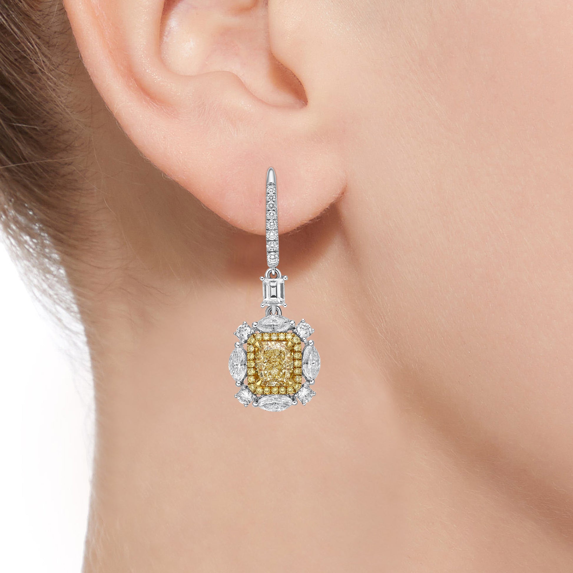 Lumina Earrings Fancy Diamond A