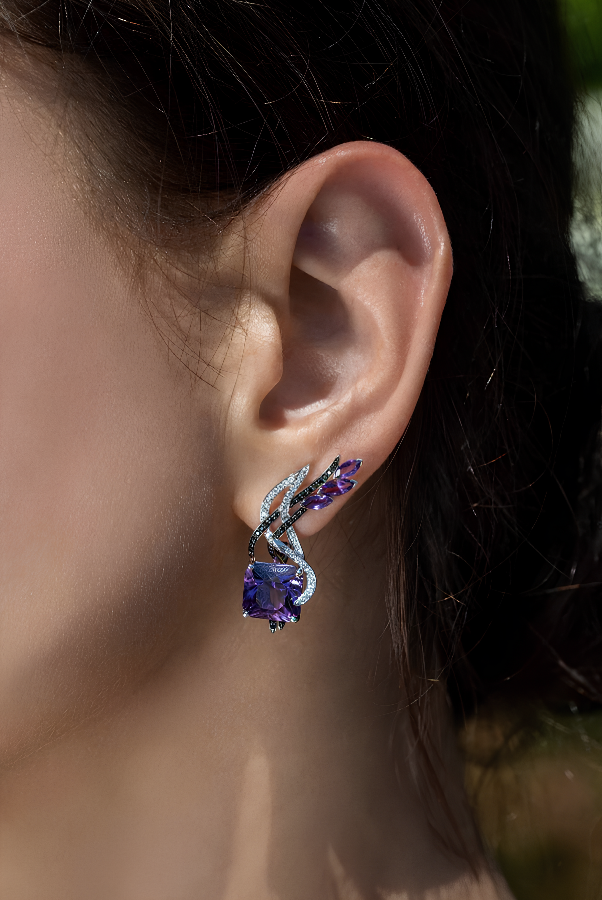 Soaring Elegance Earrings Amethyst