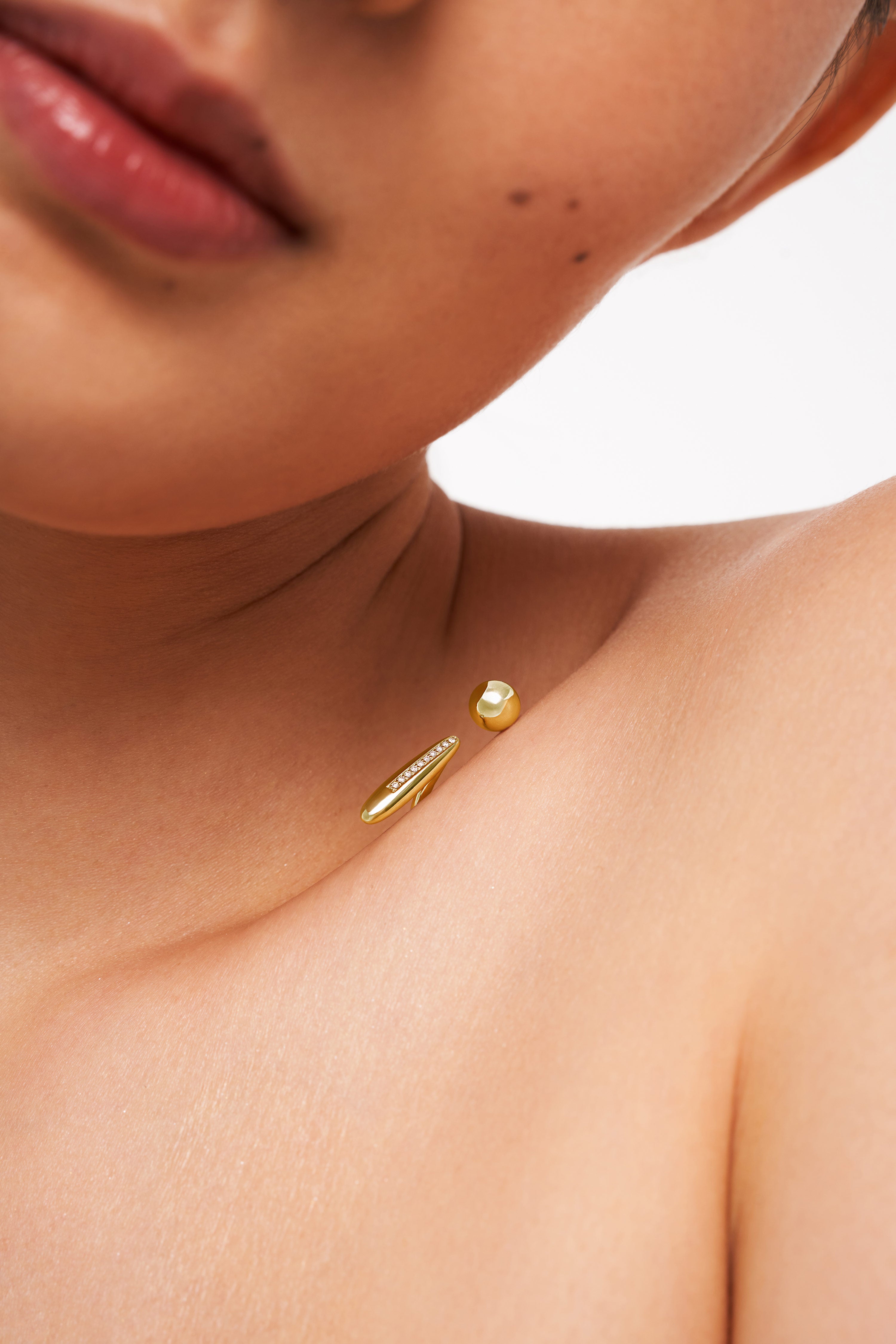 Breath And Be Ring, Yellow Gold, Diamonds