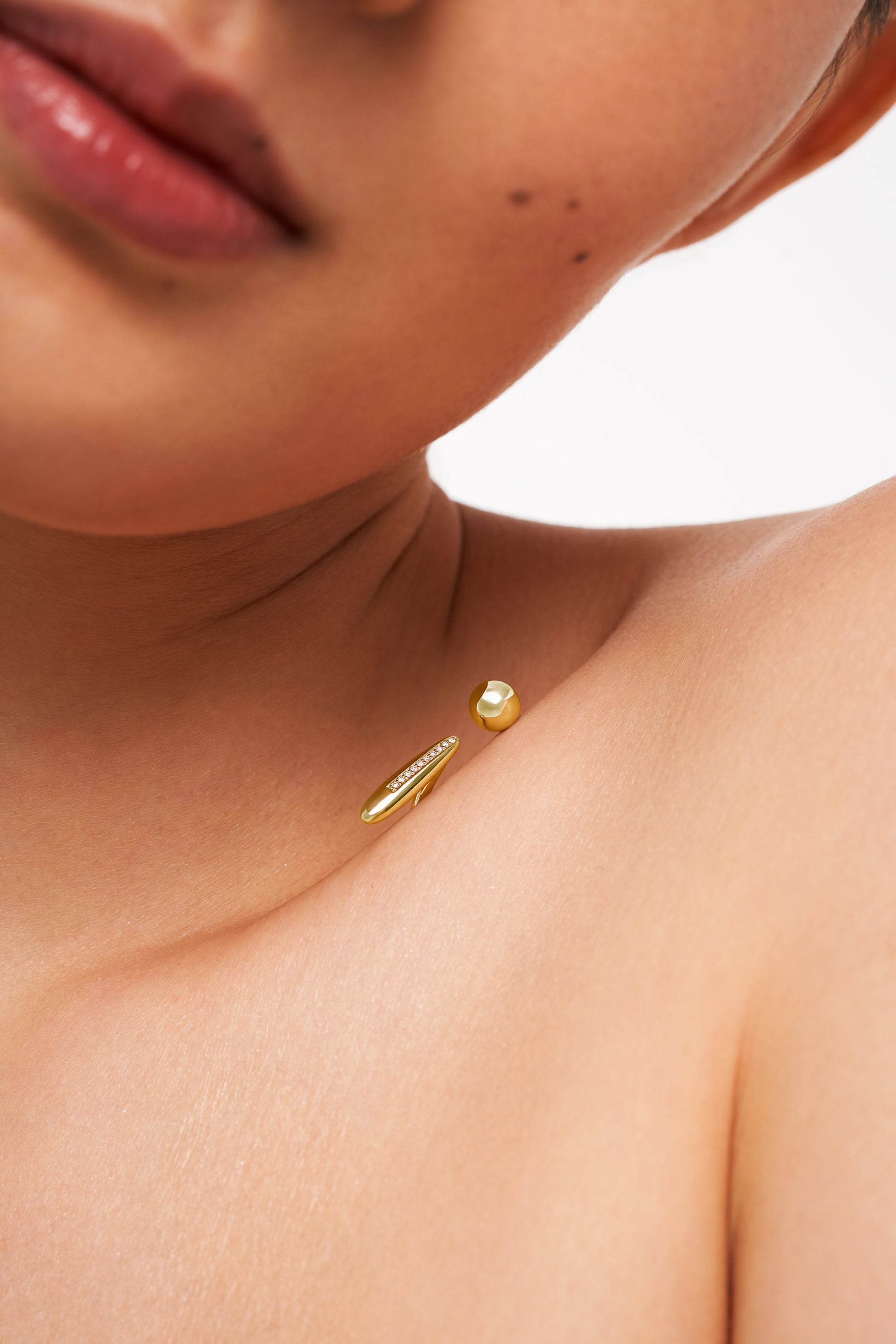 Breath And Be Ring, Yellow Gold, Diamonds