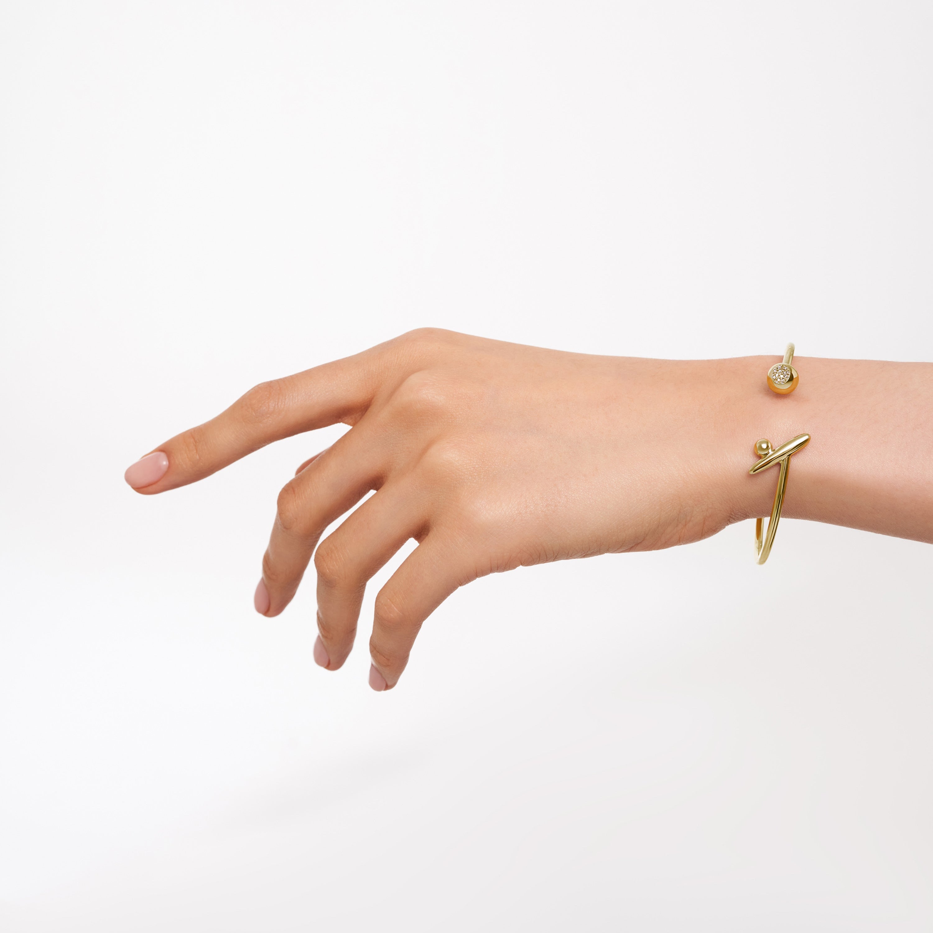 Home Inside Bracelet, Yellow Gold, Diamonds