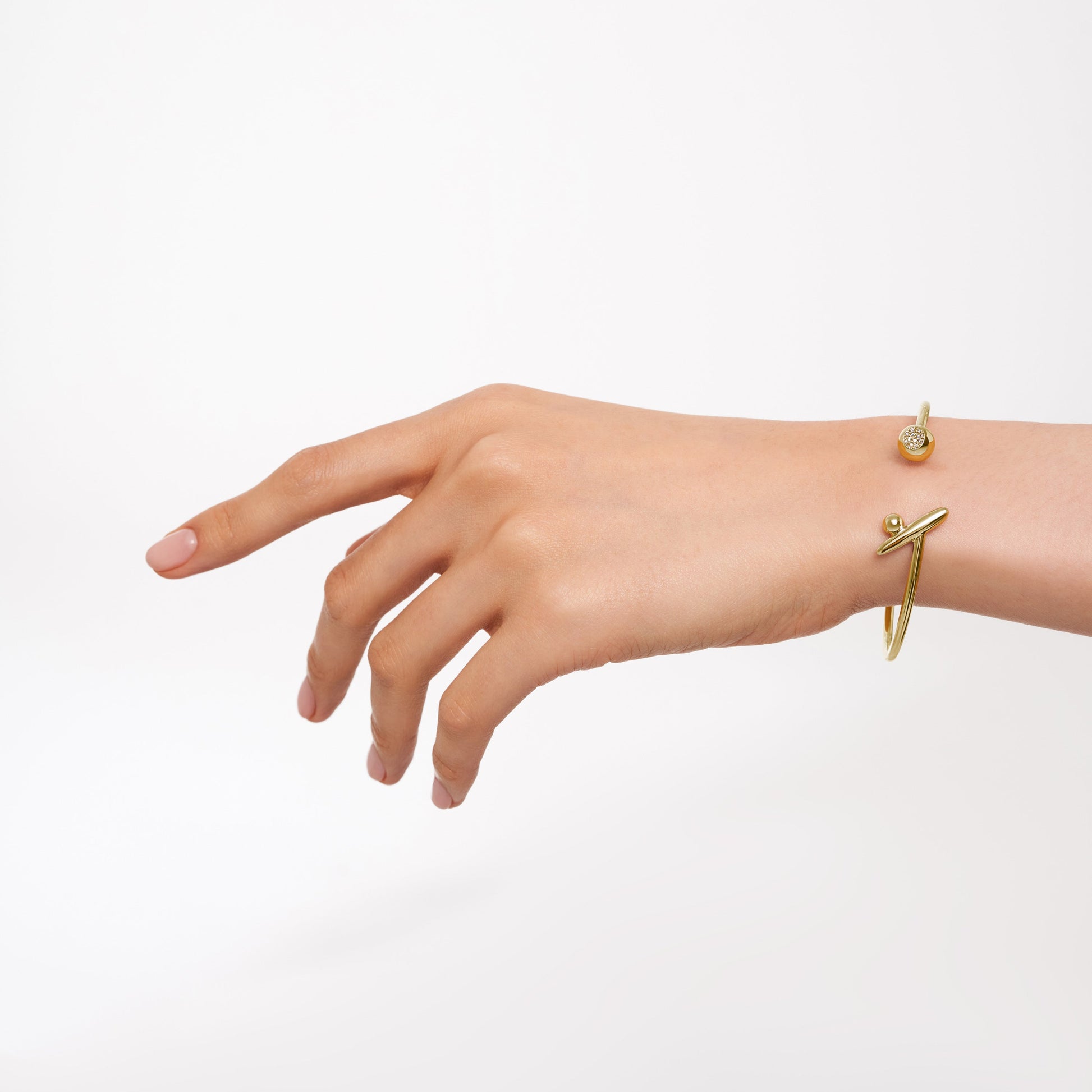 Home Inside Bracelet, Yellow Gold, Diamonds