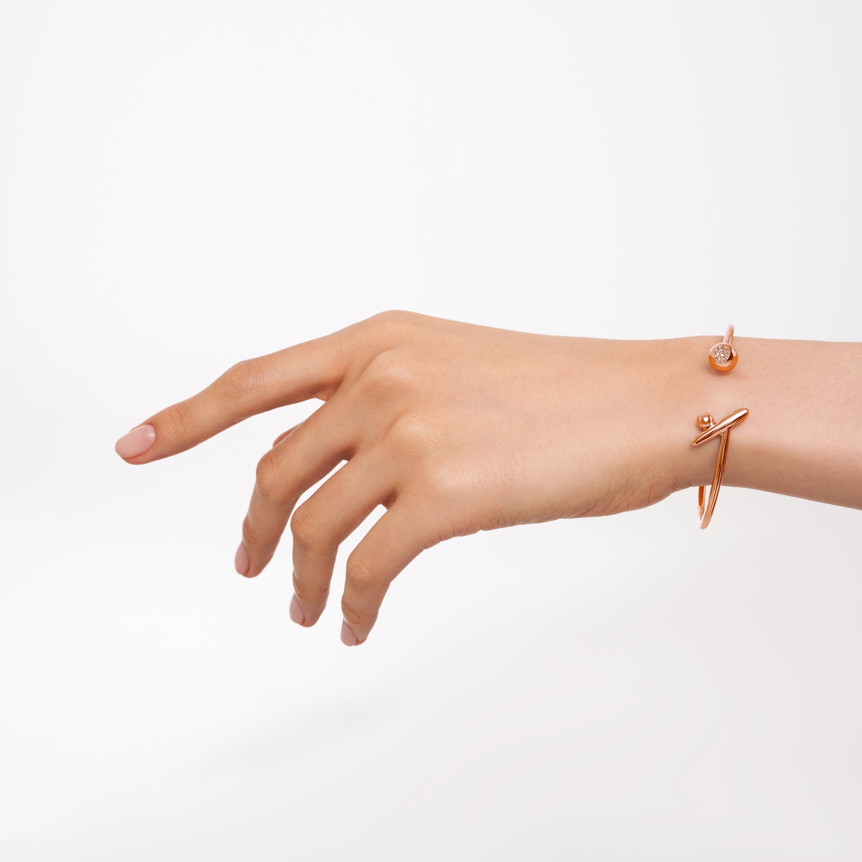 Home Inside Bracelet, Rose Gold, Diamonds