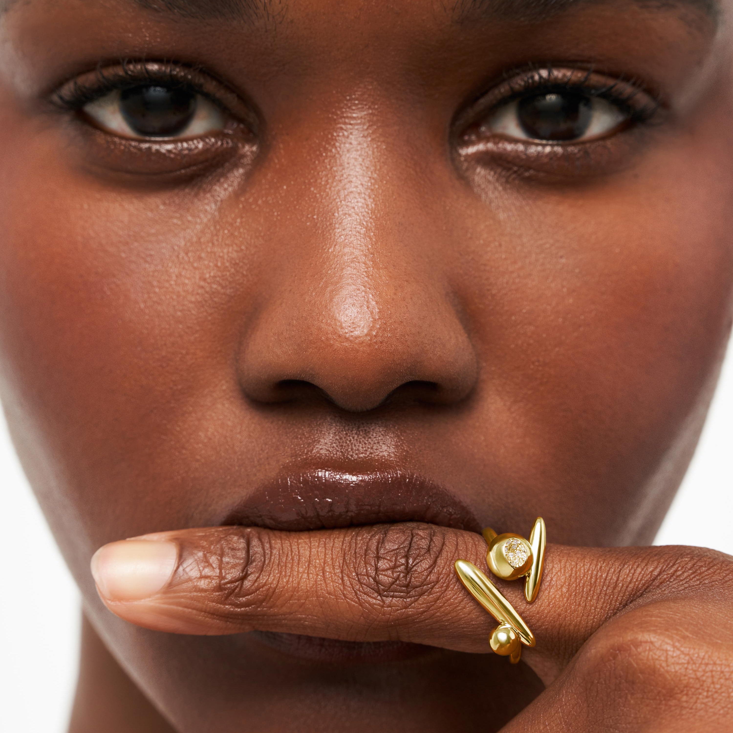 Here I Begin Again Ring, Yellow Gold, Diamonds