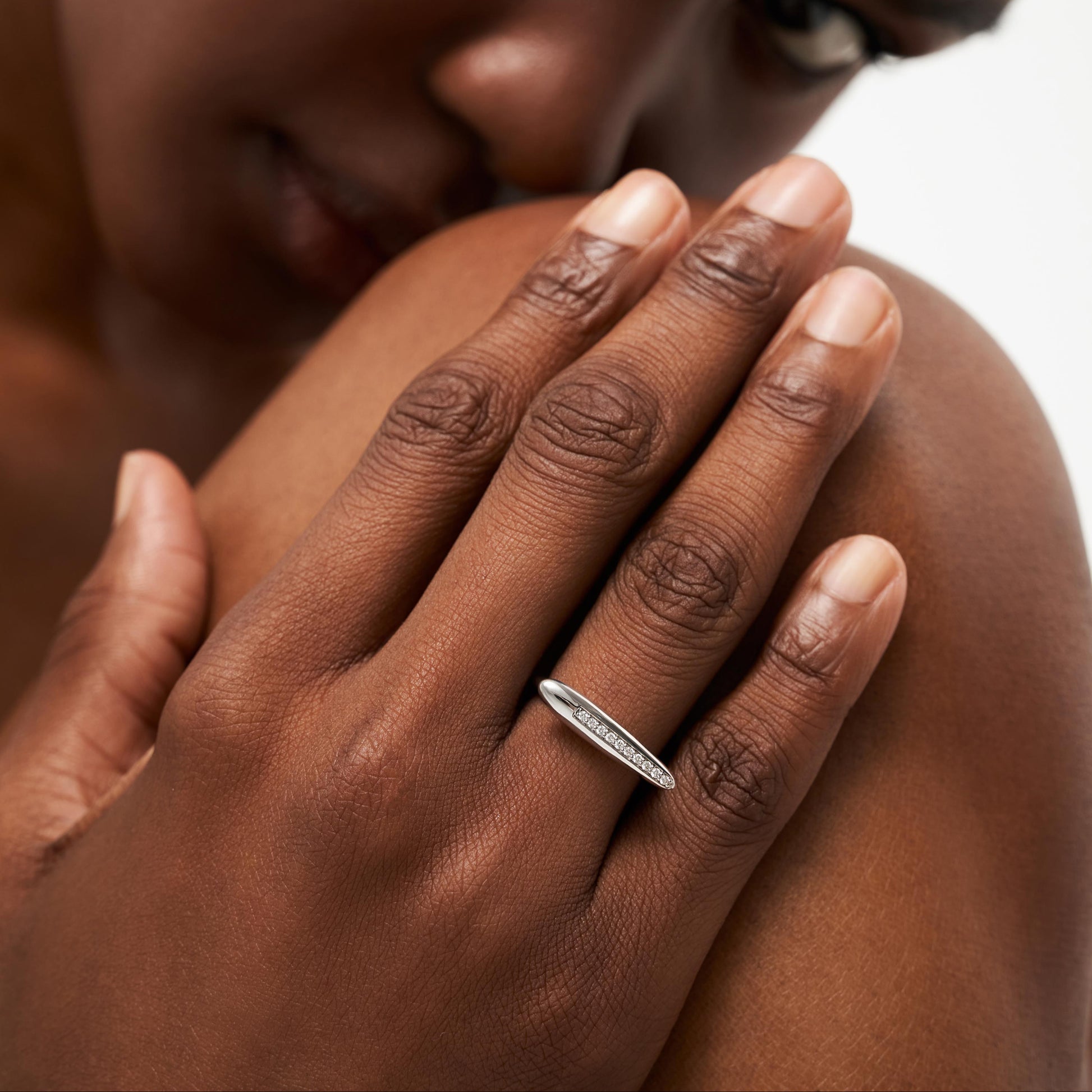 Return to Your Light Ring, White Gold, Diamonds