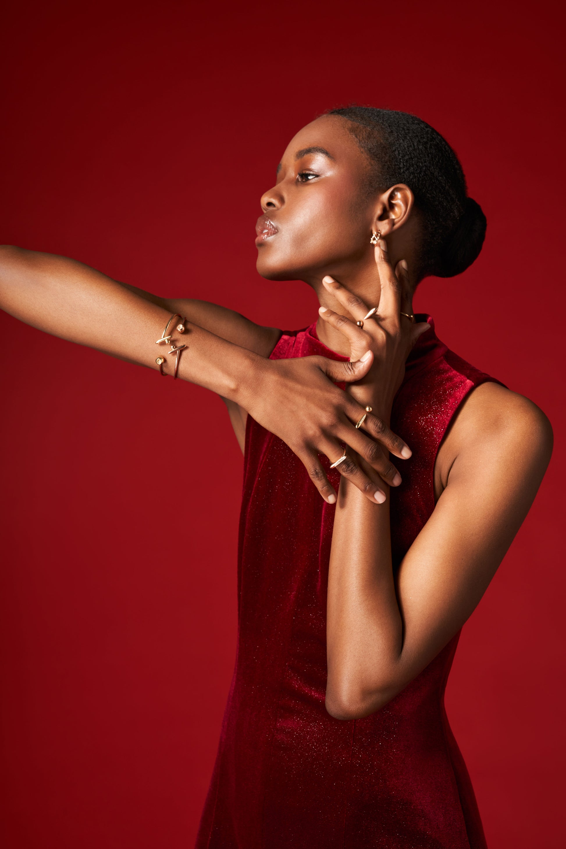 Home Inside Bracelet, Yellow Gold, Diamonds