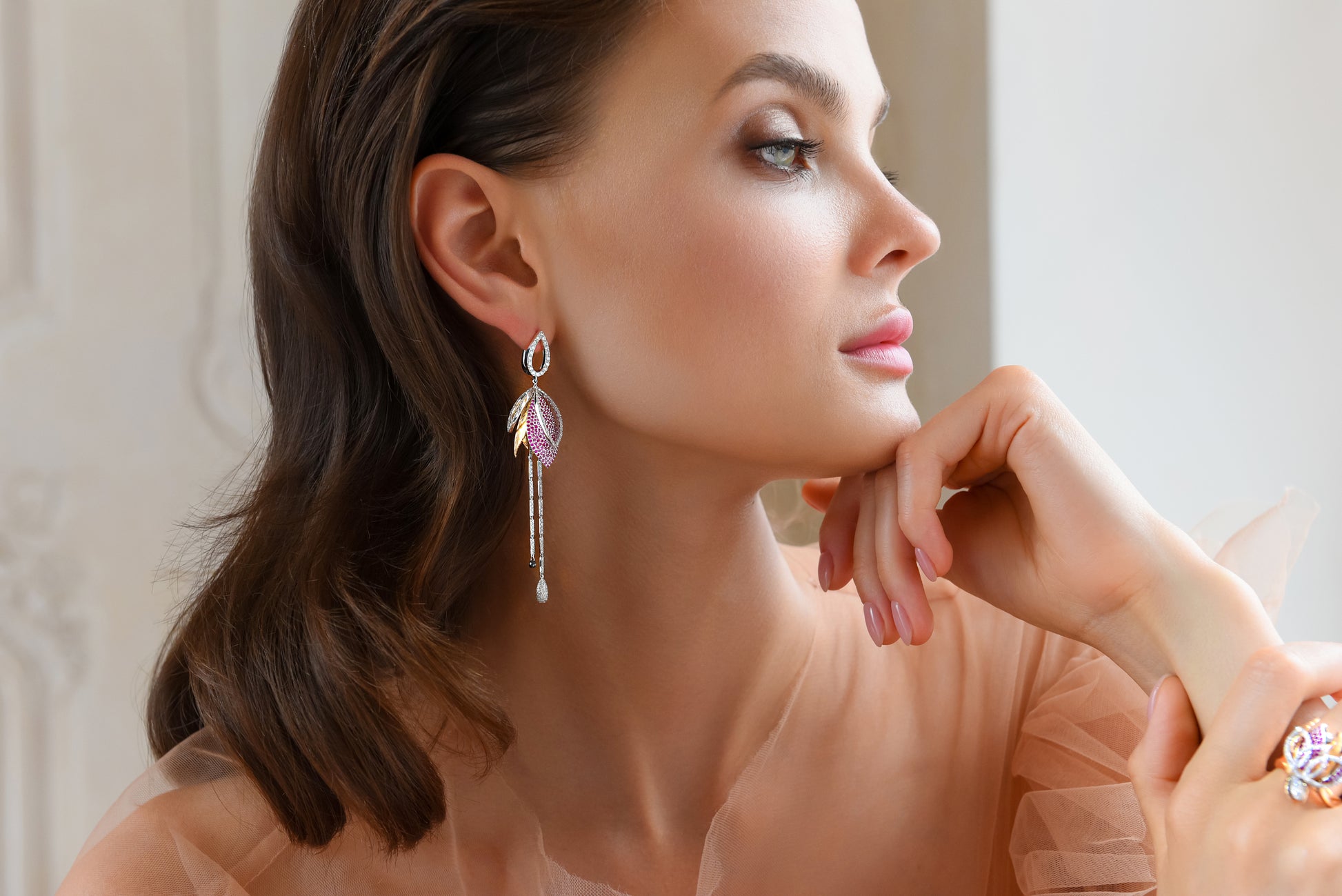 Soaring Elegance Earrings Sapphires